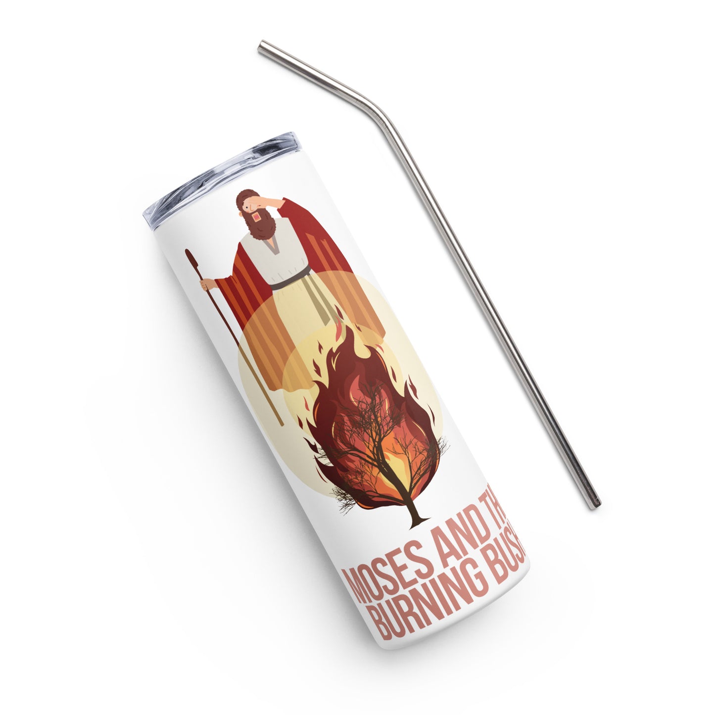 Moses and the Burning Bush Stainless Steel Tumbler