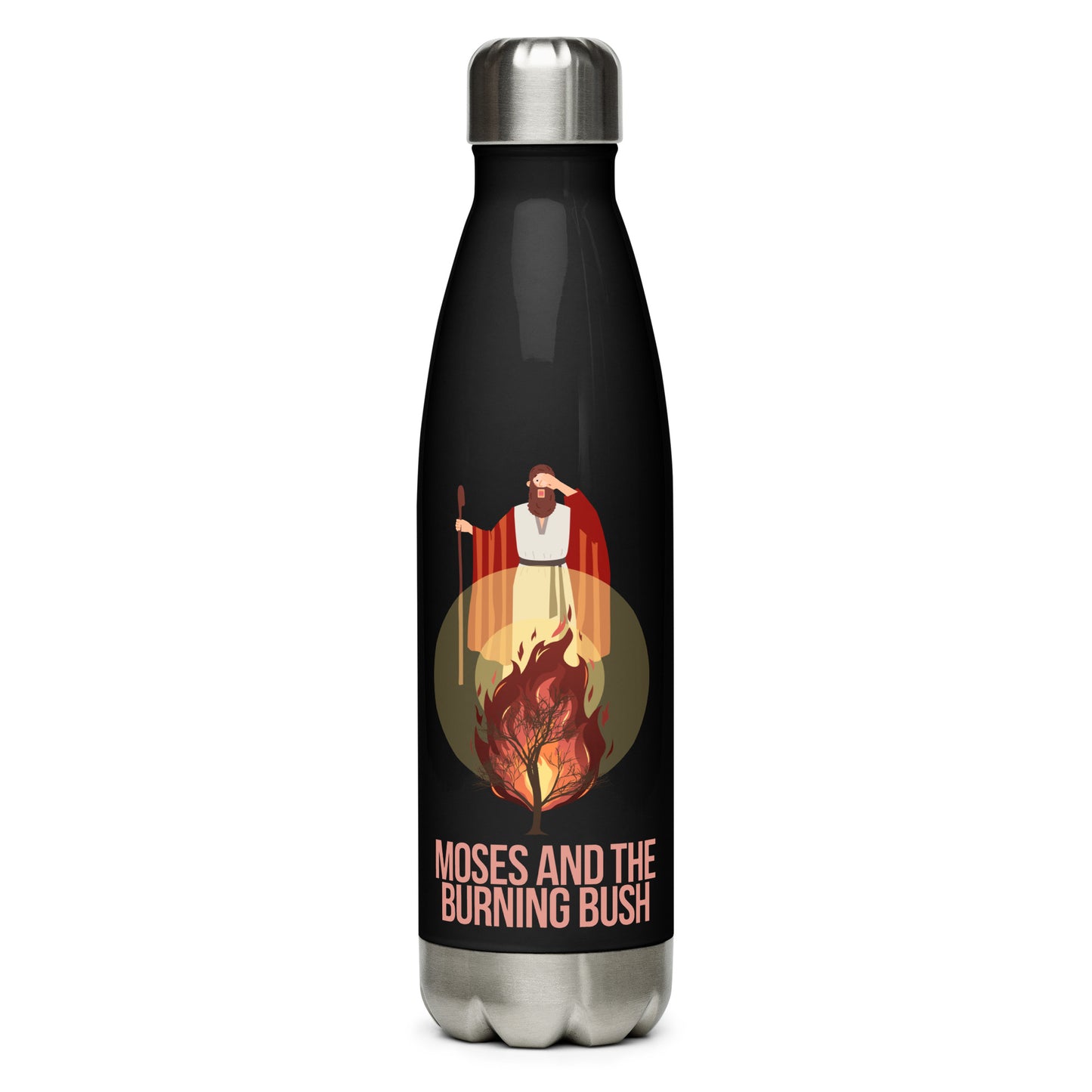 Moses and the Burning Bush Stainless Steel Water Bottle