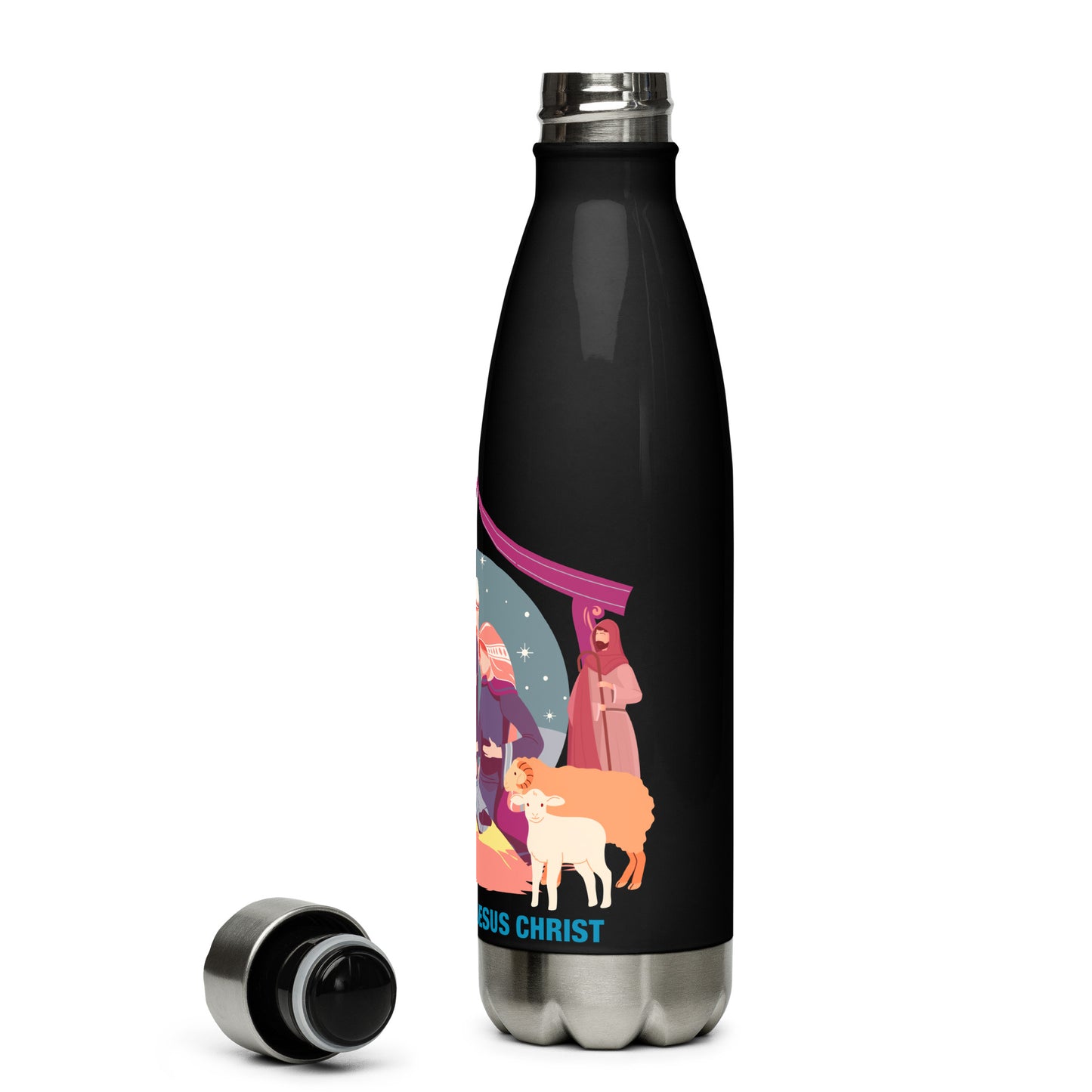 The Birth of Jesus Christ Stainless Steel Water Bottle