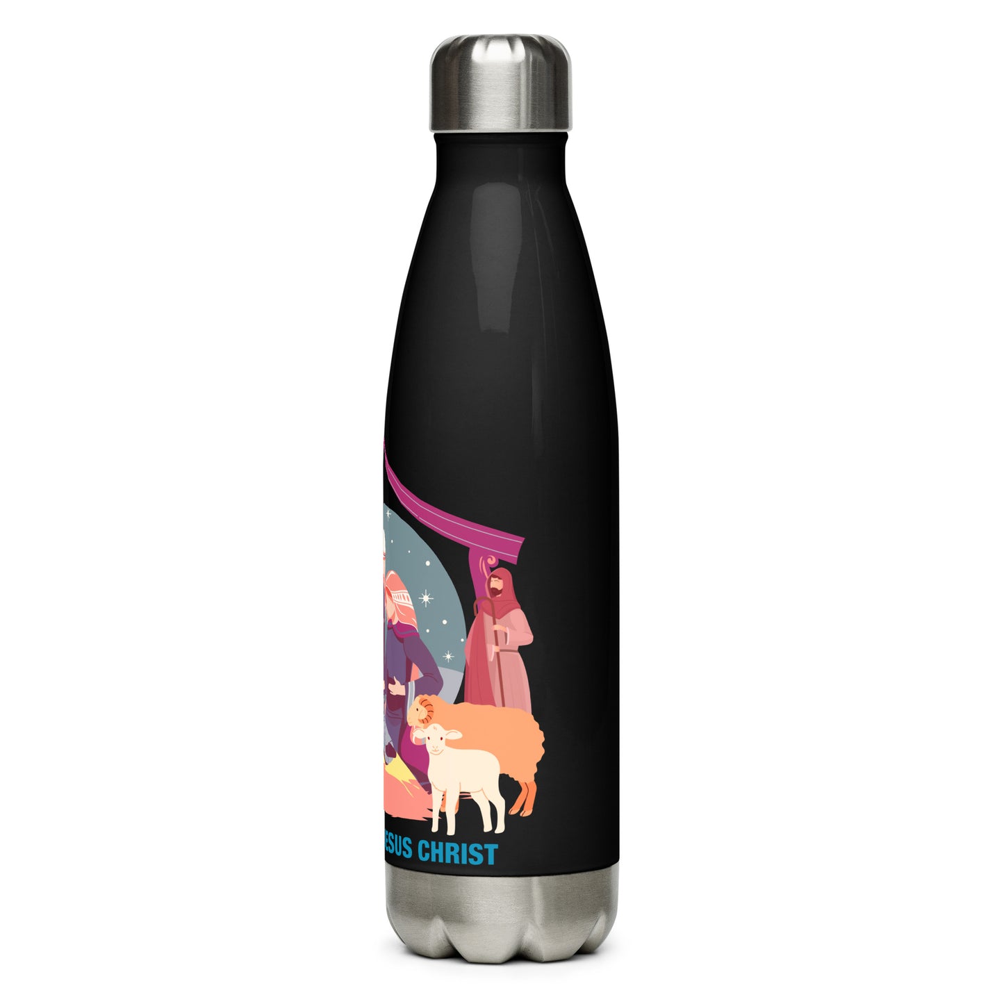 The Birth of Jesus Christ Stainless Steel Water Bottle