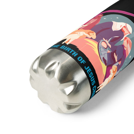 The Birth of Jesus Christ Stainless Steel Water Bottle