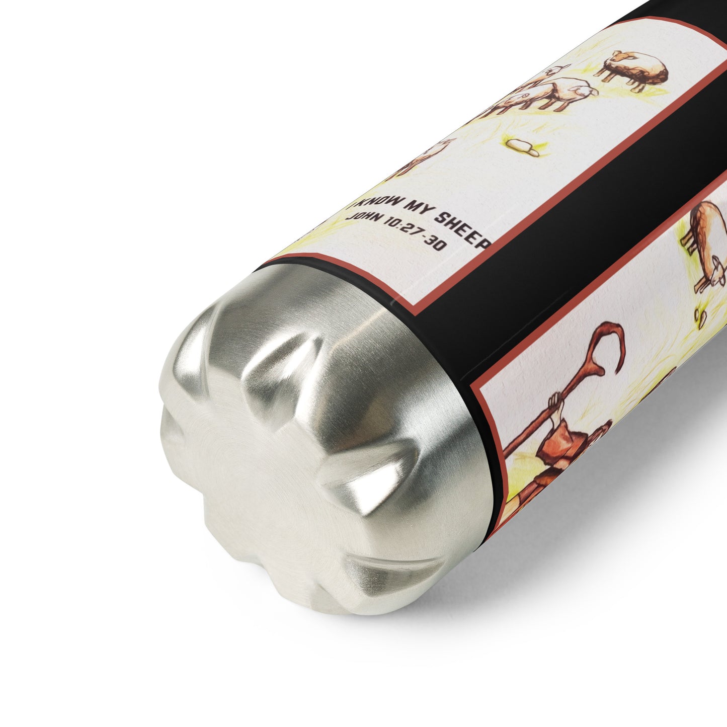 I Know My Sheep Stainless Steel Water Bottle