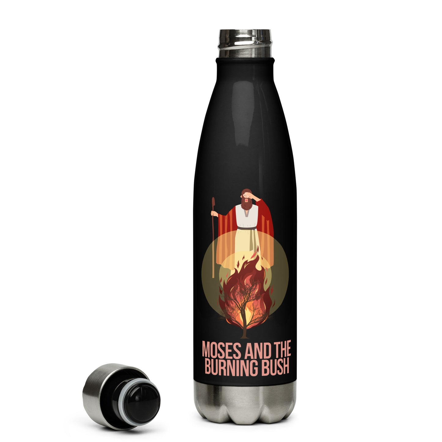 Moses and the Burning Bush Stainless Steel Water Bottle