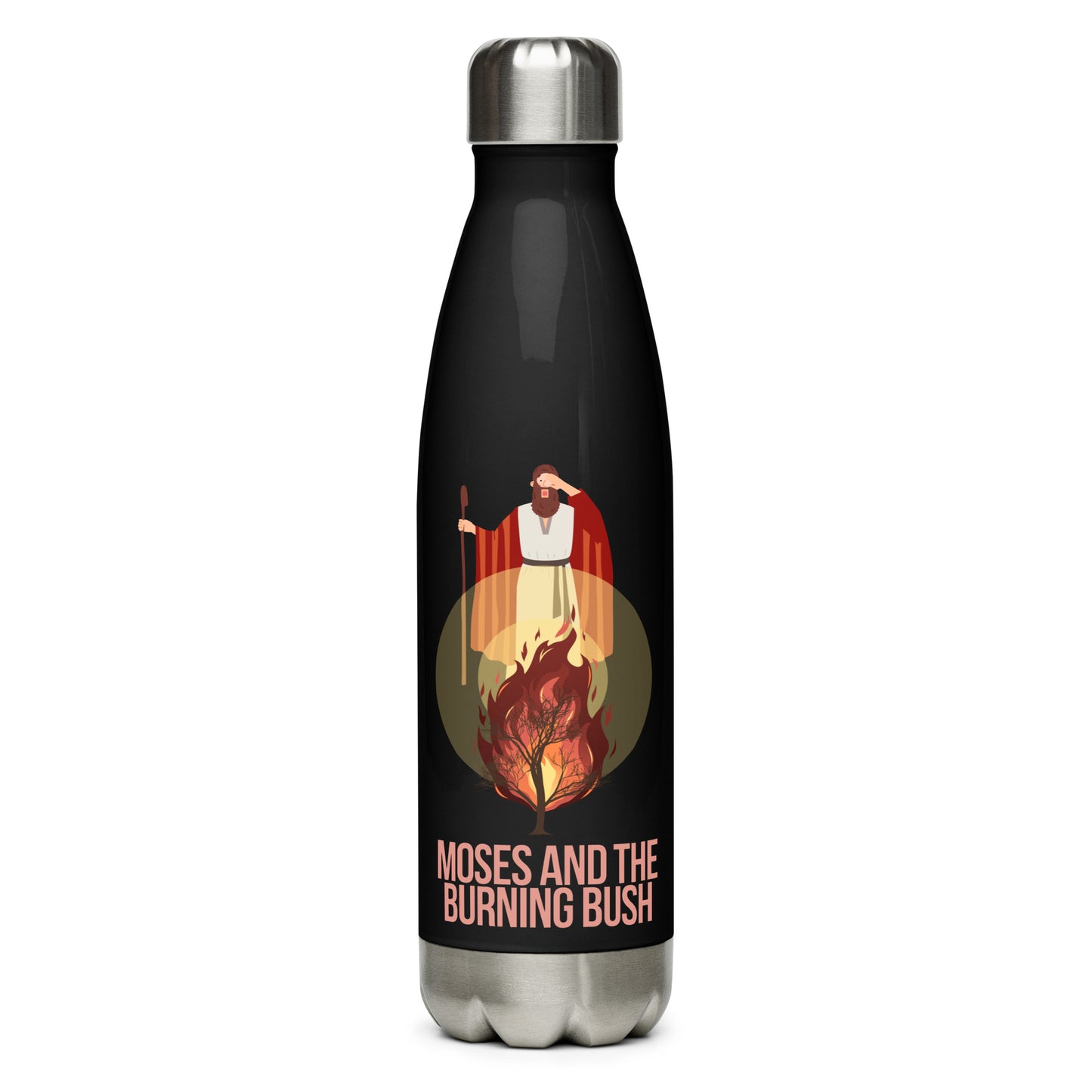 Moses and the Burning Bush Stainless Steel Water Bottle