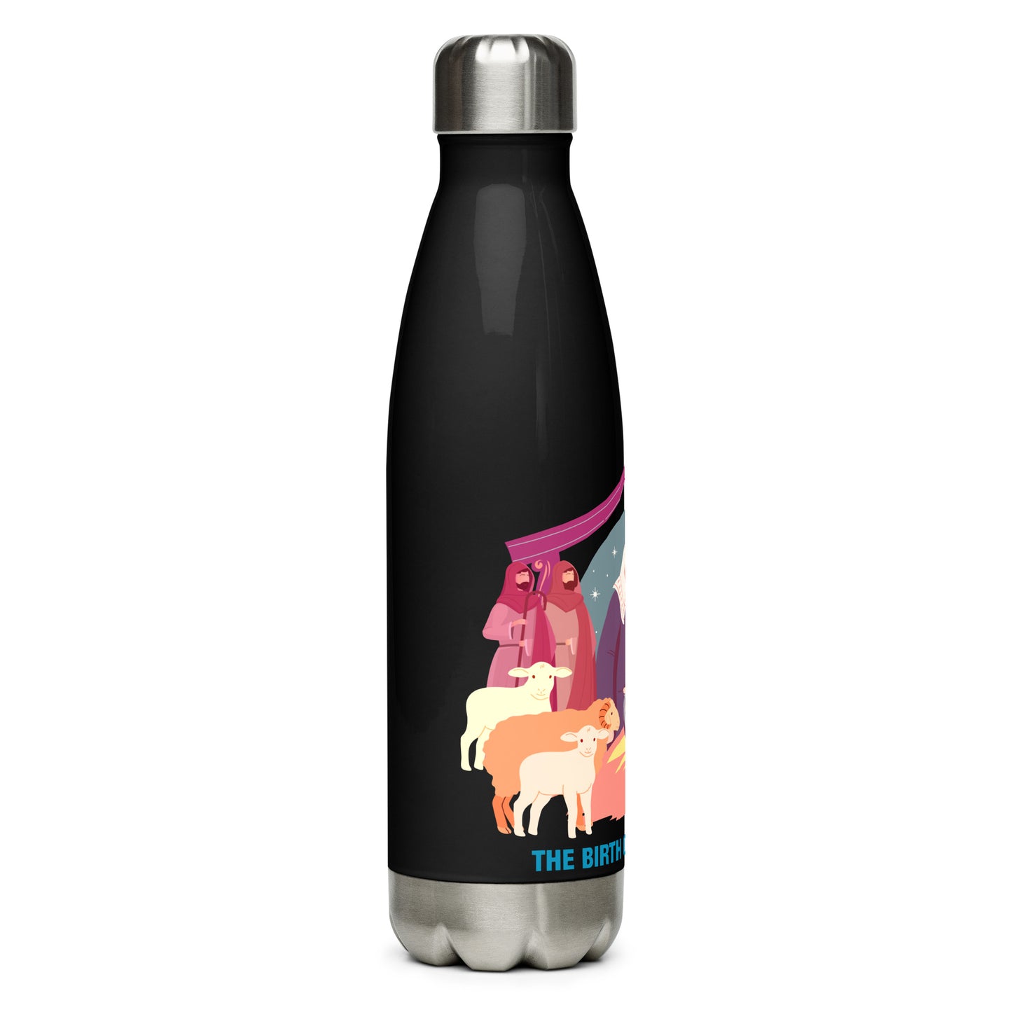 The Birth of Jesus Christ Stainless Steel Water Bottle