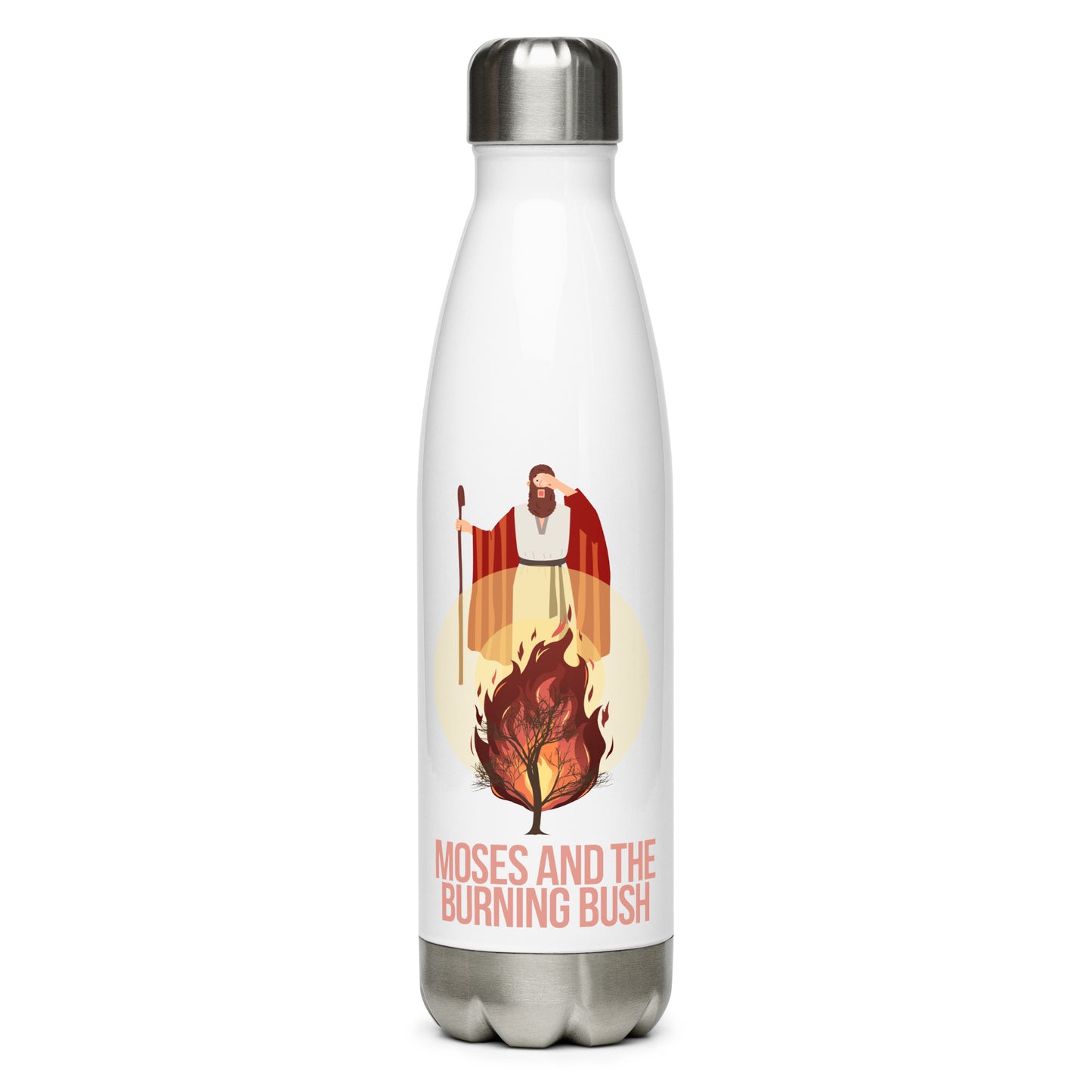 Moses and the Burning Bush Stainless Steel Water Bottle