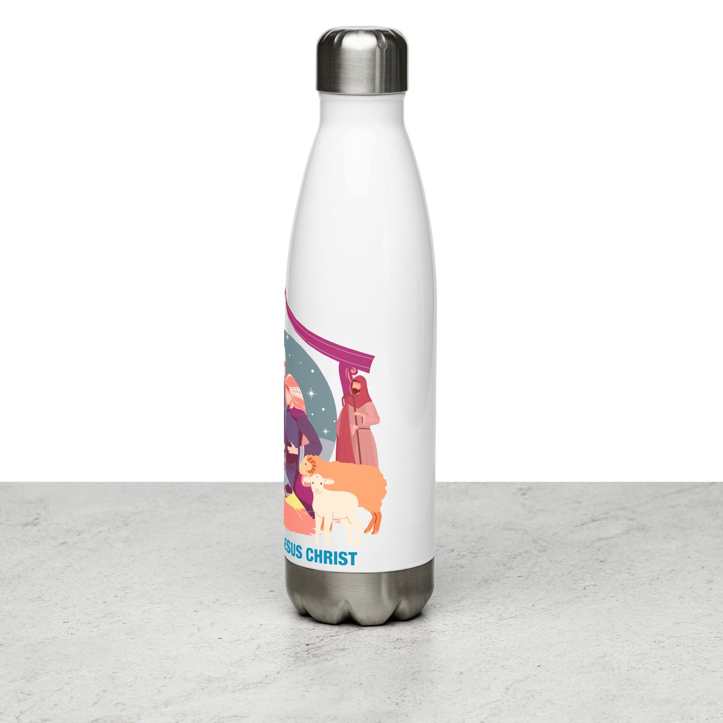 The Birth of Jesus Christ Stainless Steel Water Bottle