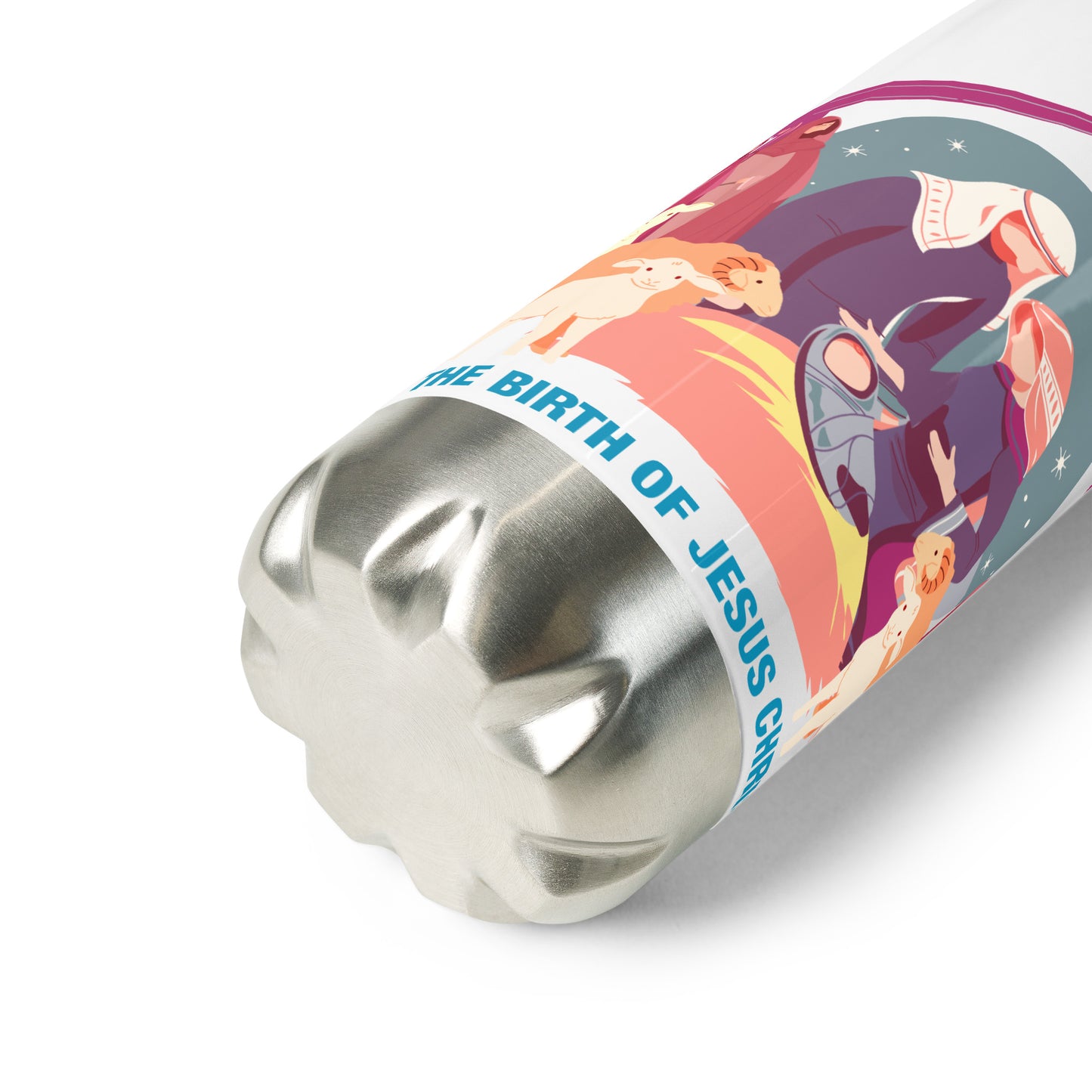 The Birth of Jesus Christ Stainless Steel Water Bottle