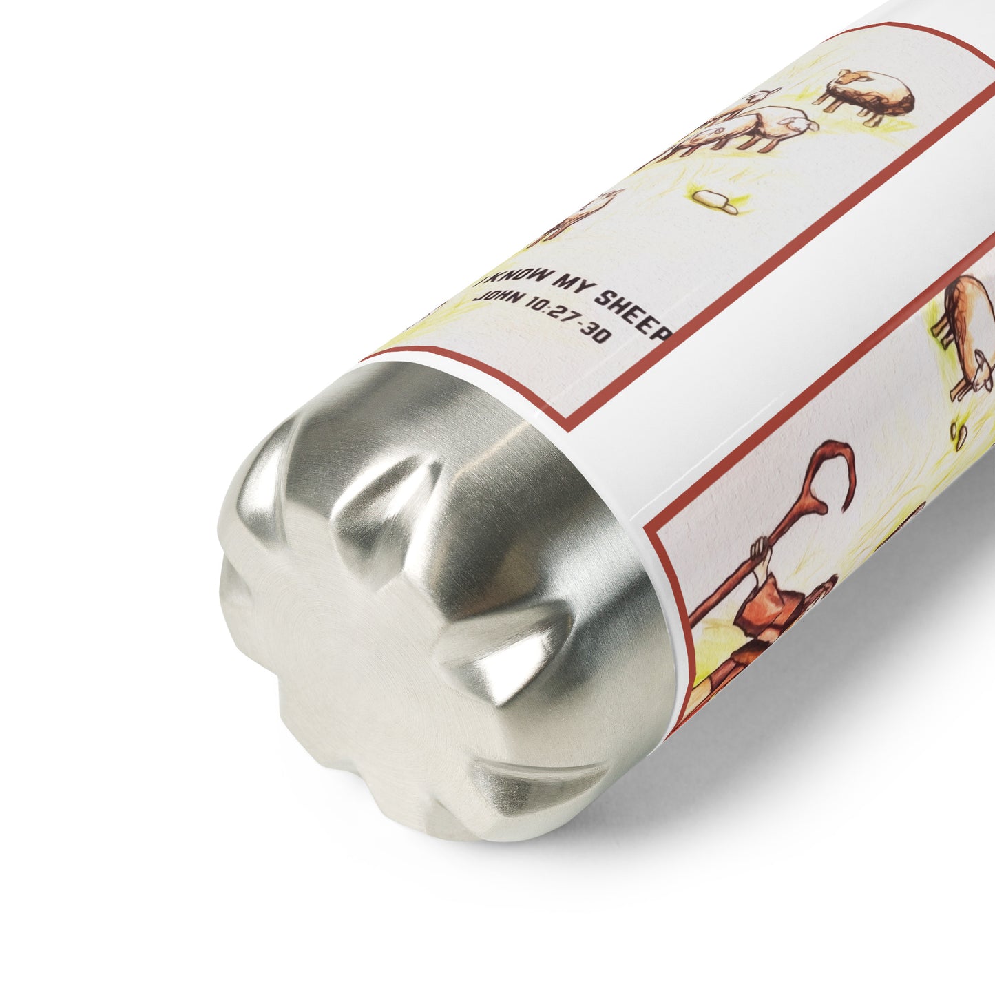 I Know My Sheep Stainless Steel Water Bottle