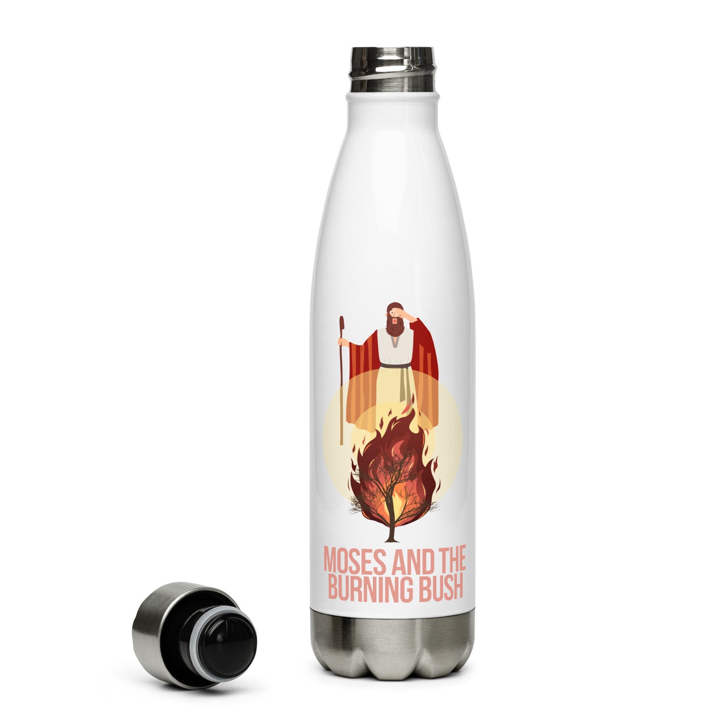 Moses and the Burning Bush Stainless Steel Water Bottle