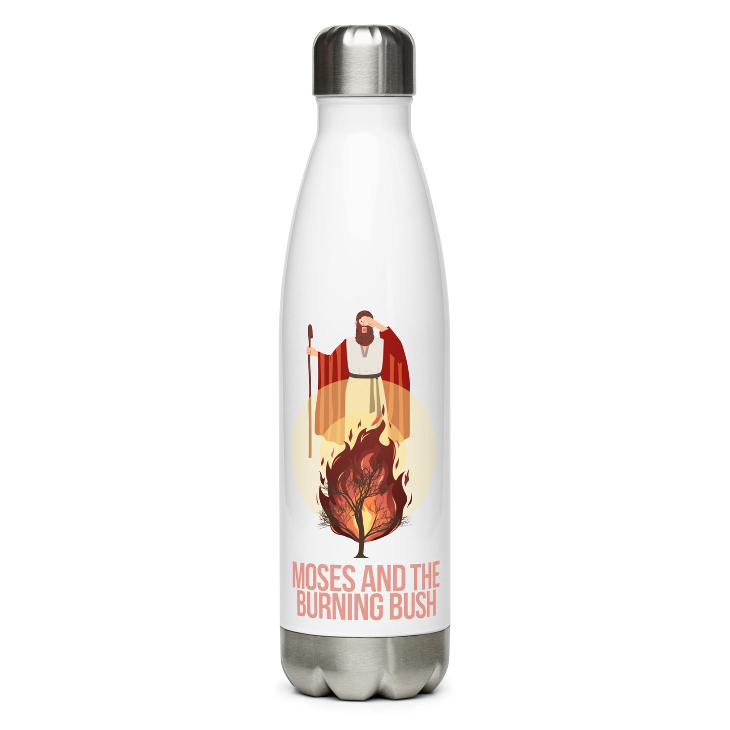Moses and the Burning Bush Stainless Steel Water Bottle