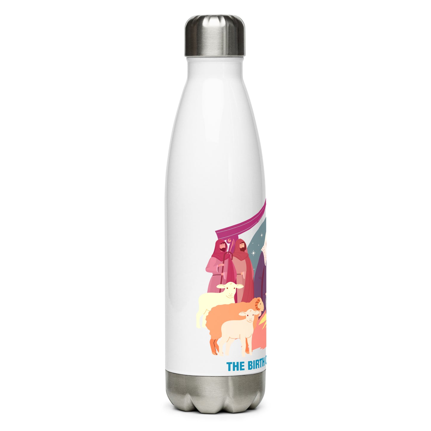 The Birth of Jesus Christ Stainless Steel Water Bottle
