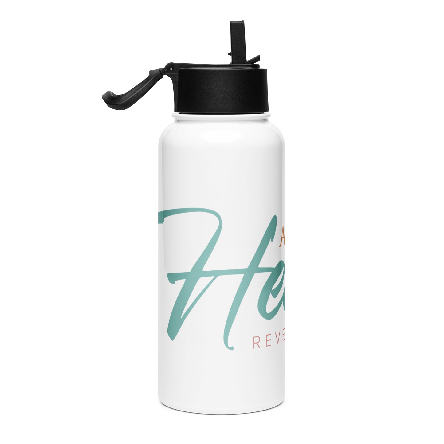 A Place in Heaven Stainless Steel Water Bottle with a Straw Lid