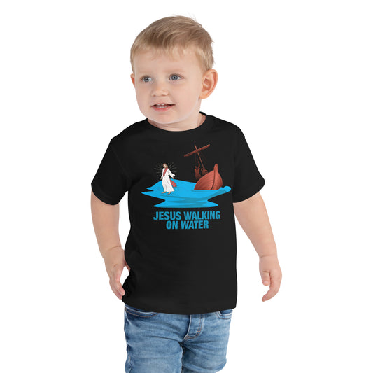 Jesus Walking on Water Toddler Short Sleeve Tee