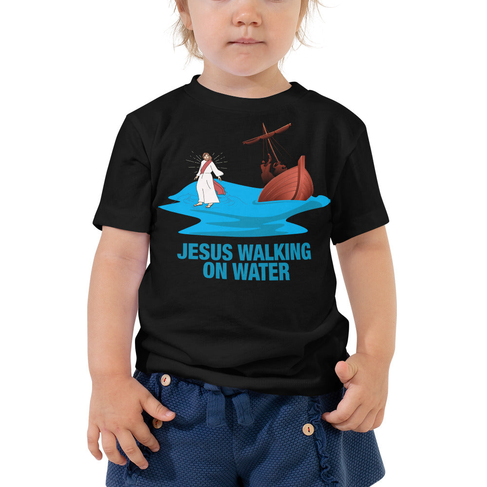 Jesus Walking on Water Toddler Short Sleeve Tee