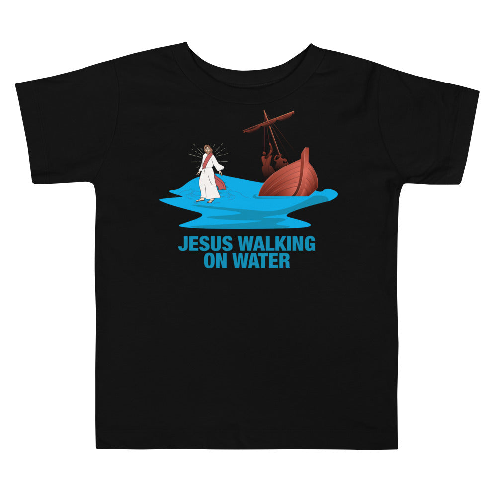 Jesus Walking on Water Toddler Short Sleeve Tee