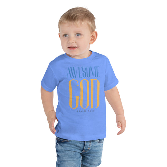 Awesome God Toddler Short Sleeve Tee