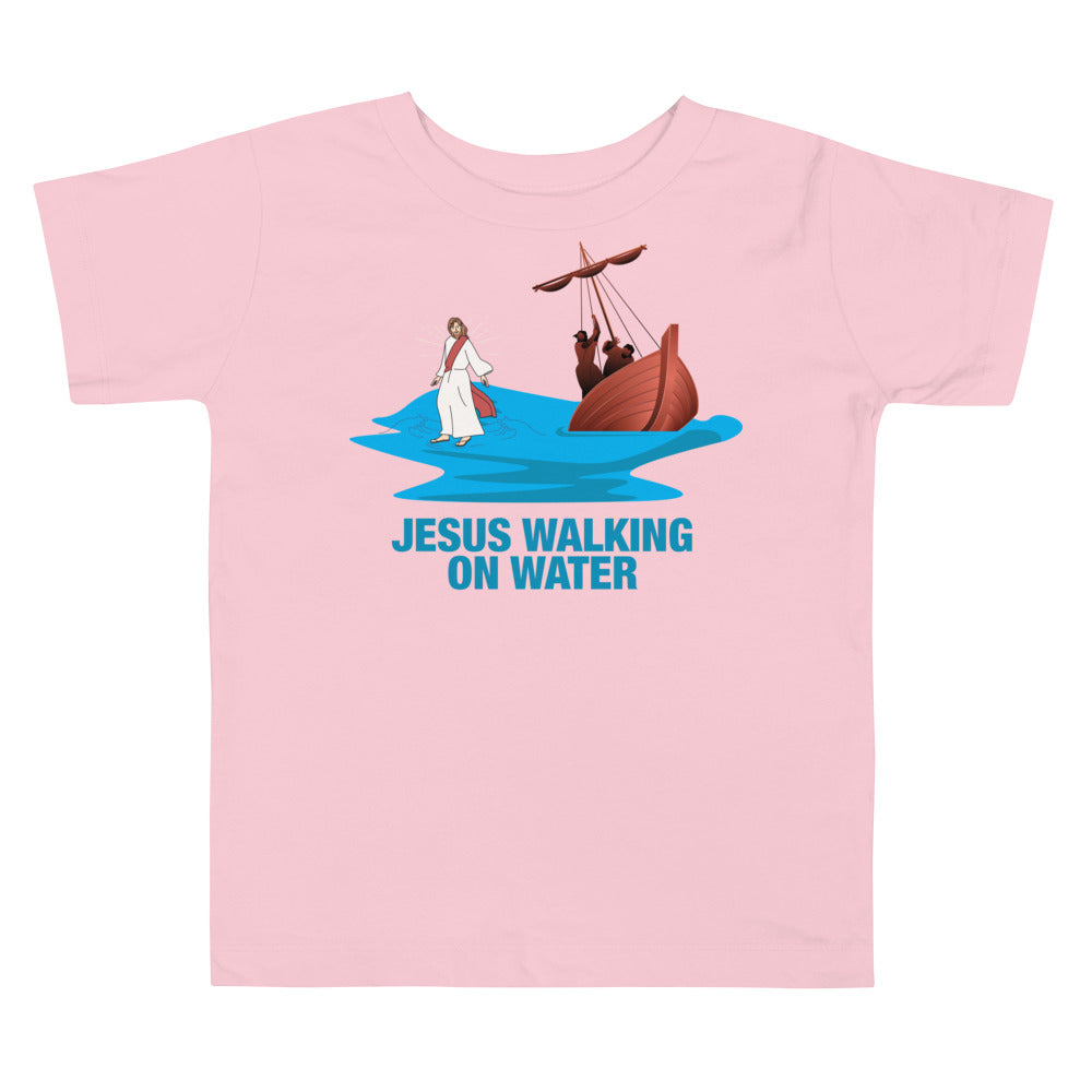 Jesus Walking on Water Toddler Short Sleeve Tee