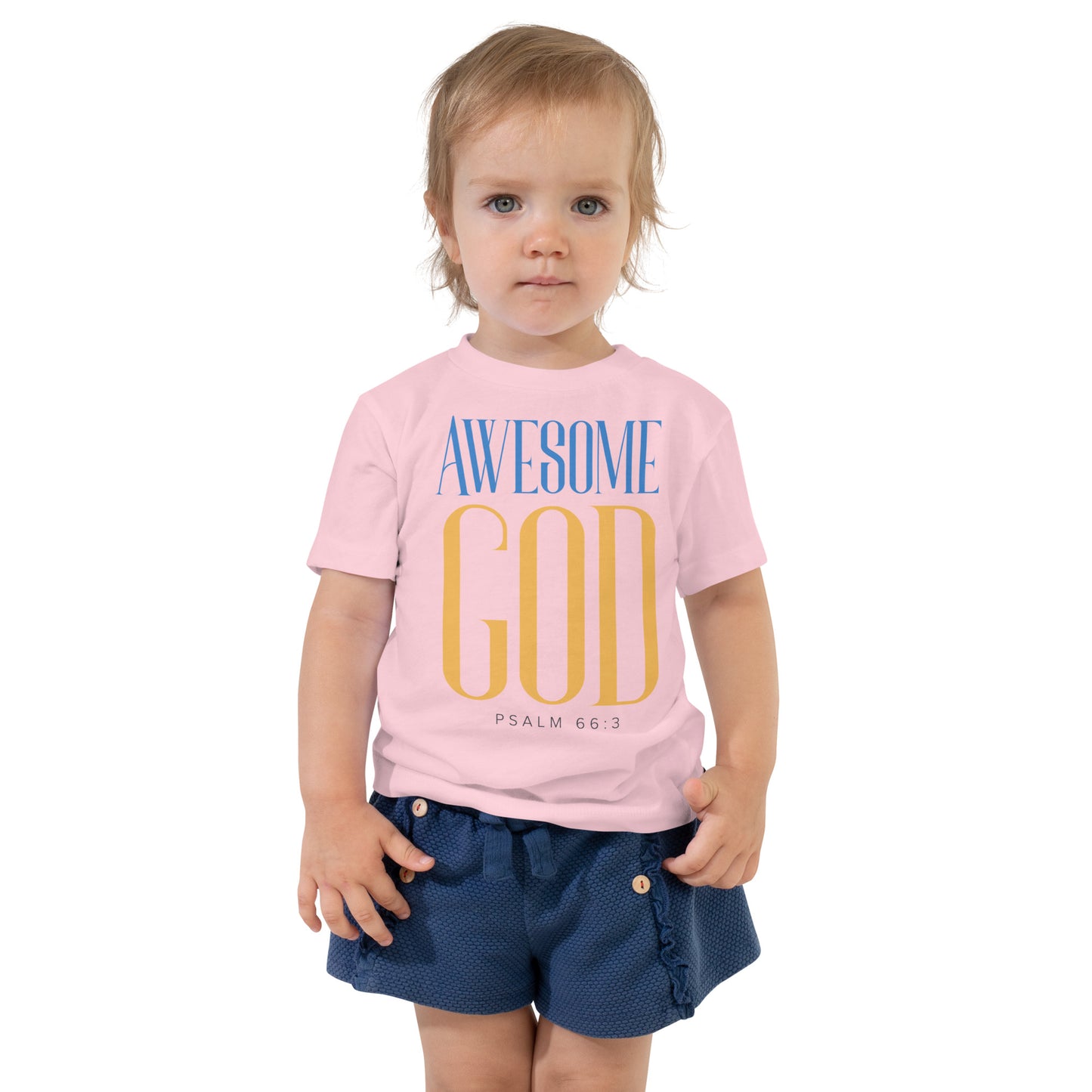 Awesome God Toddler Short Sleeve Tee