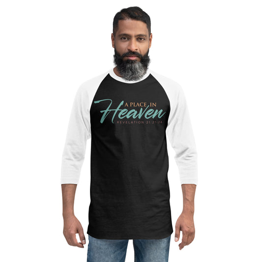 A Place in Heaven Men's 3/4 Sleeve Raglan Shirt