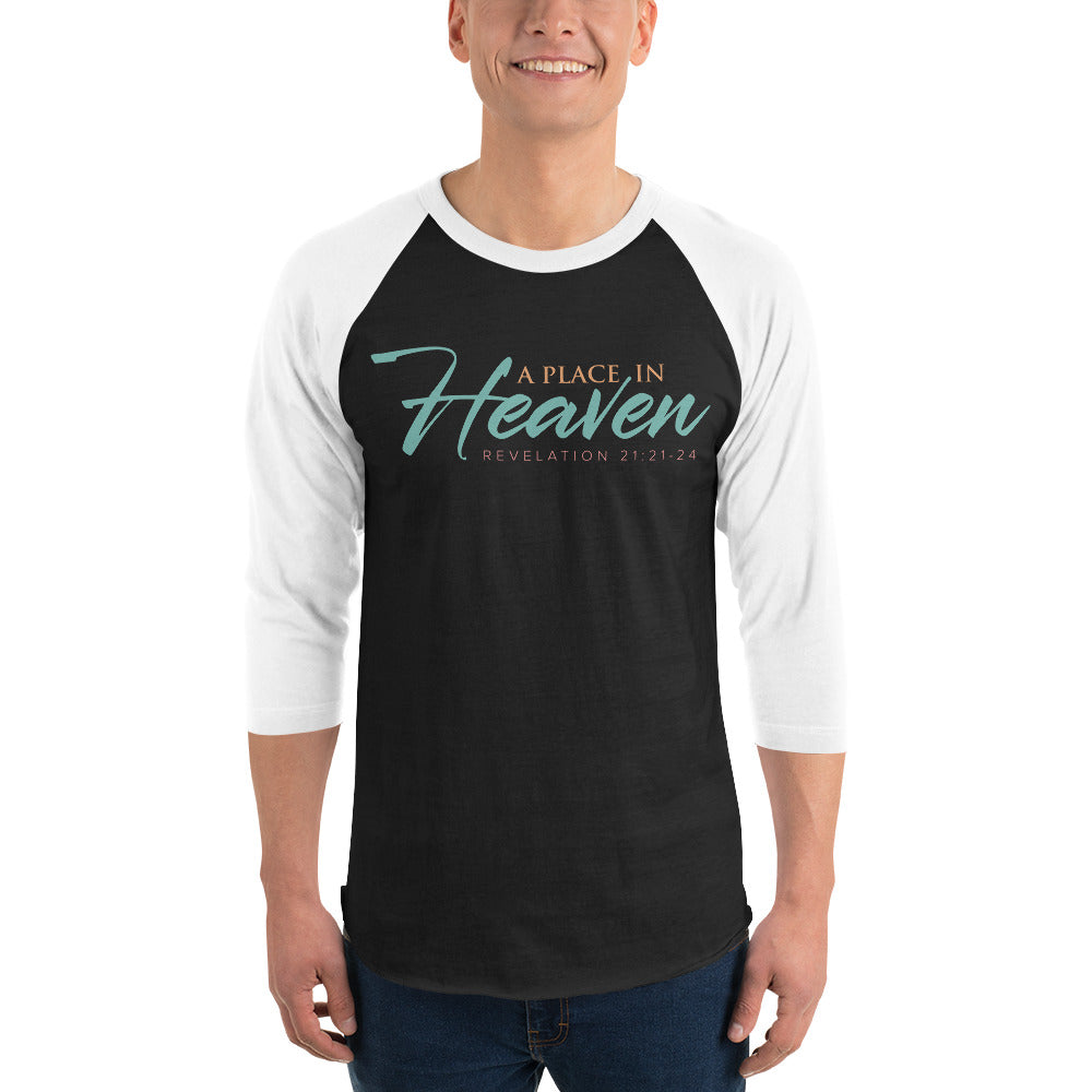 A Place in Heaven Men's 3/4 Sleeve Raglan Shirt