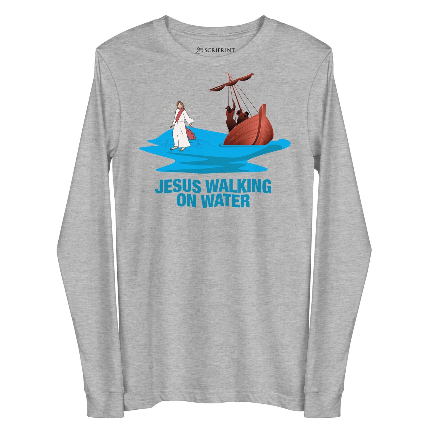 Jesus Walking on Water Women's Long Sleeve Tee
