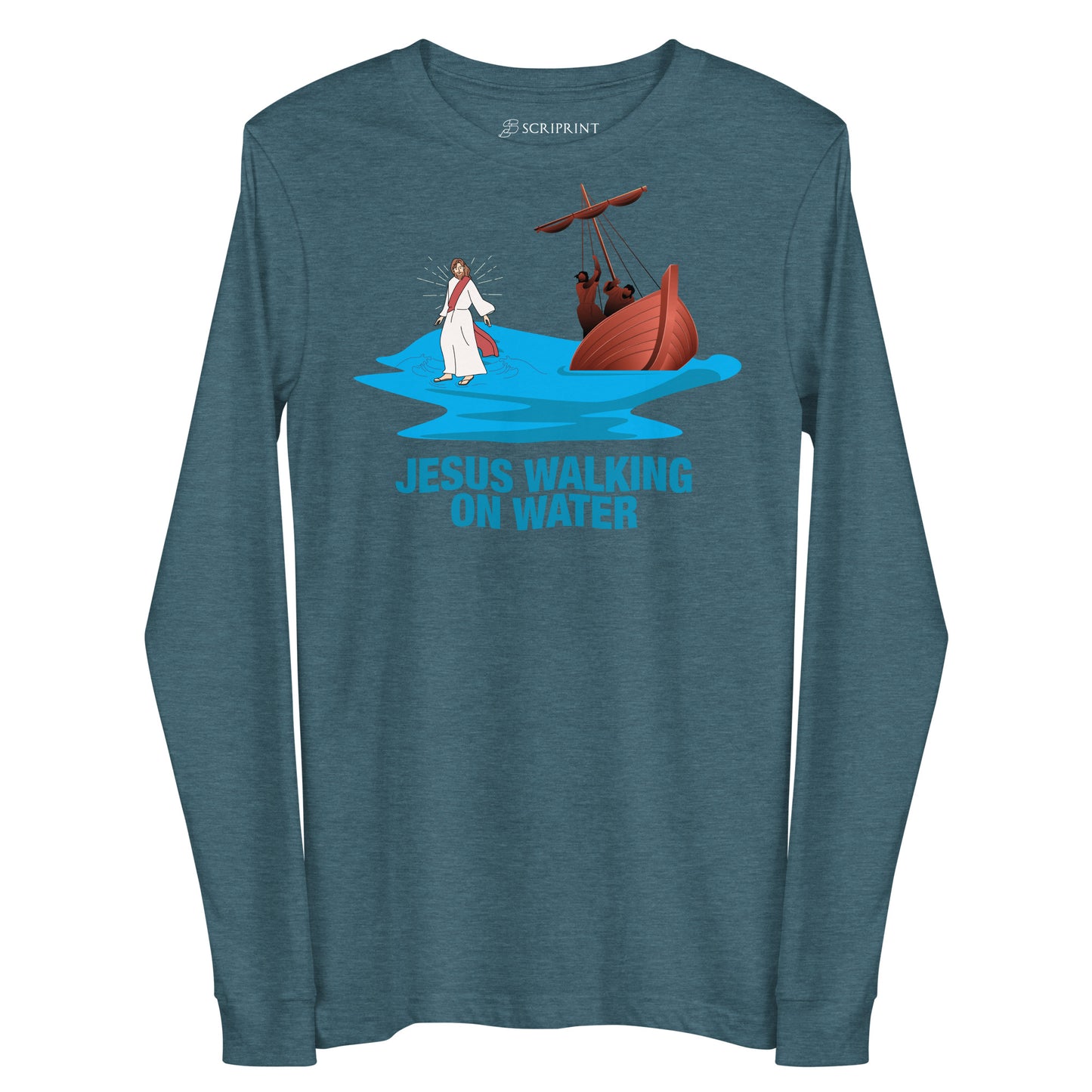 Jesus Walking on Water Women's Long Sleeve Tee