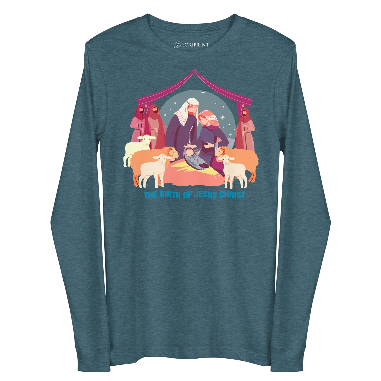The Birth of Jesus Christ Women's Long Sleeve Tee