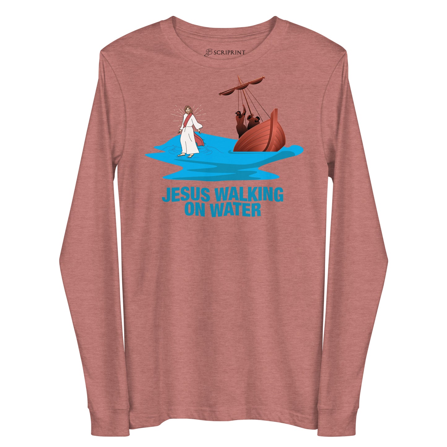 Jesus Walking on Water Women's Long Sleeve Tee
