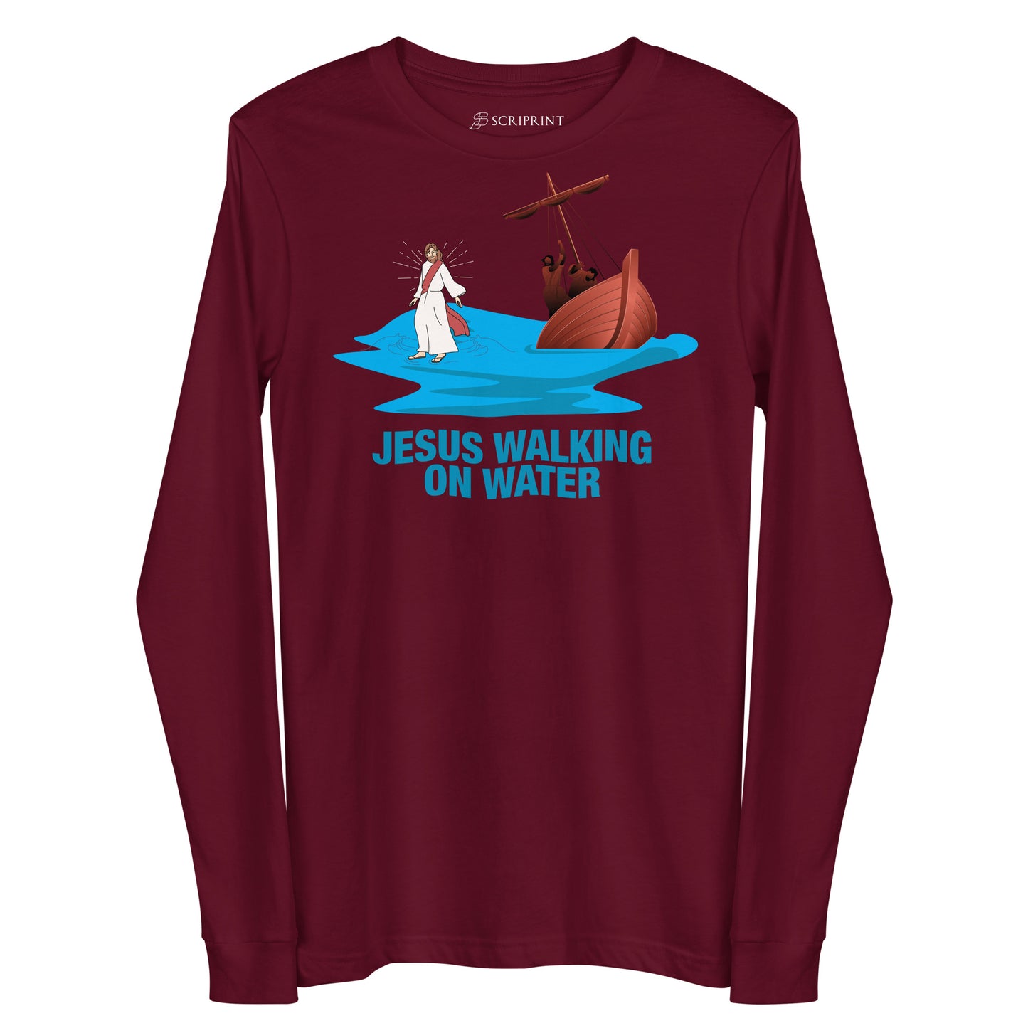 Jesus Walking on Water Women's Long Sleeve Tee