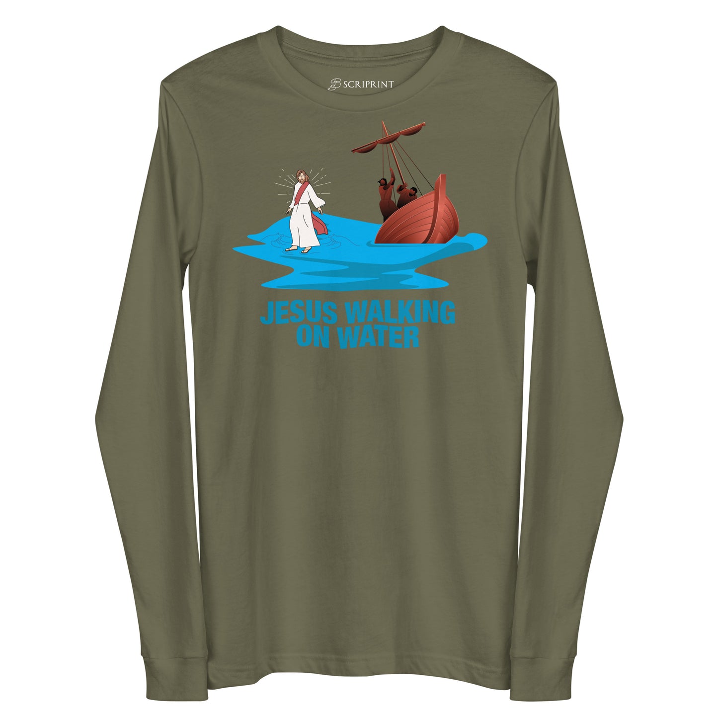 Jesus Walking on Water Women's Long Sleeve Tee