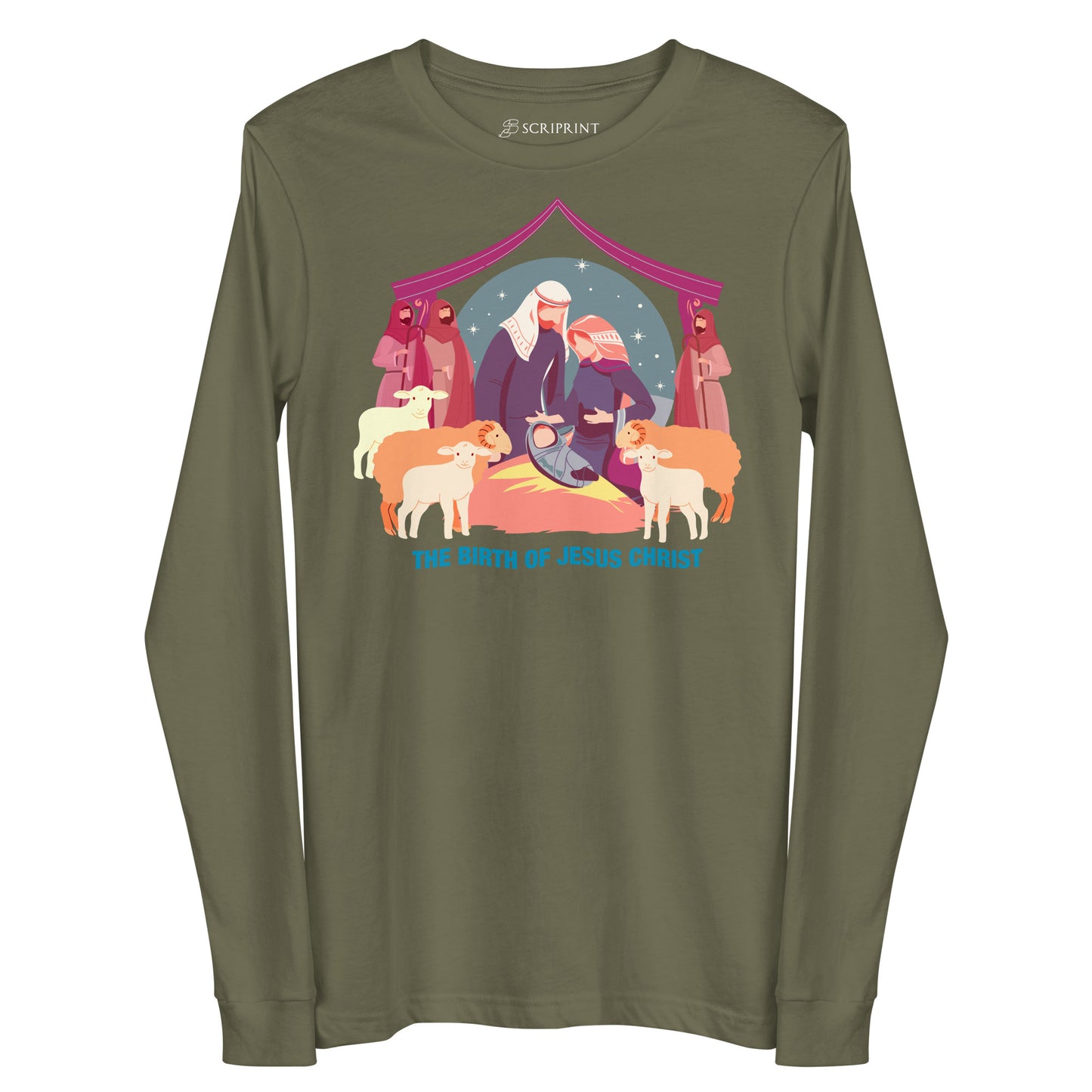 The Birth of Jesus Christ Women's Long Sleeve Tee