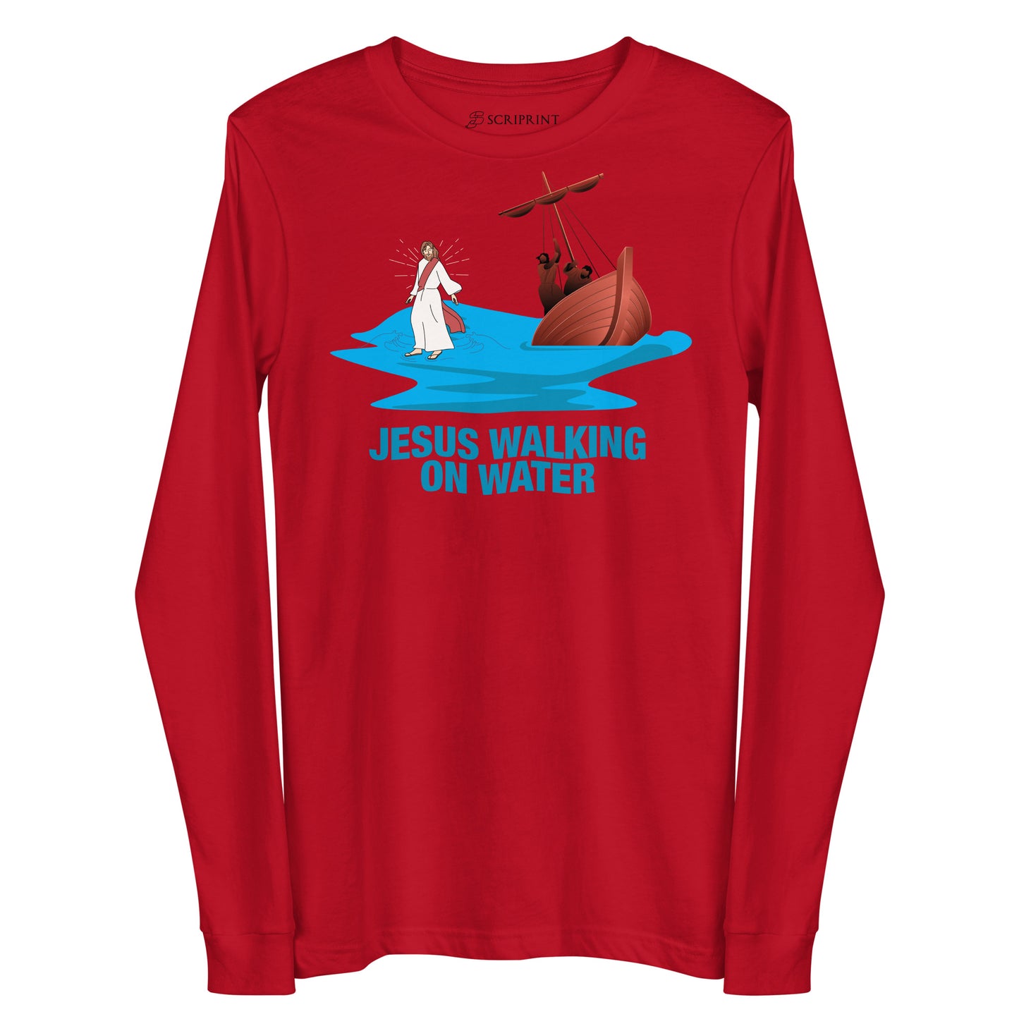 Jesus Walking on Water Women's Long Sleeve Tee