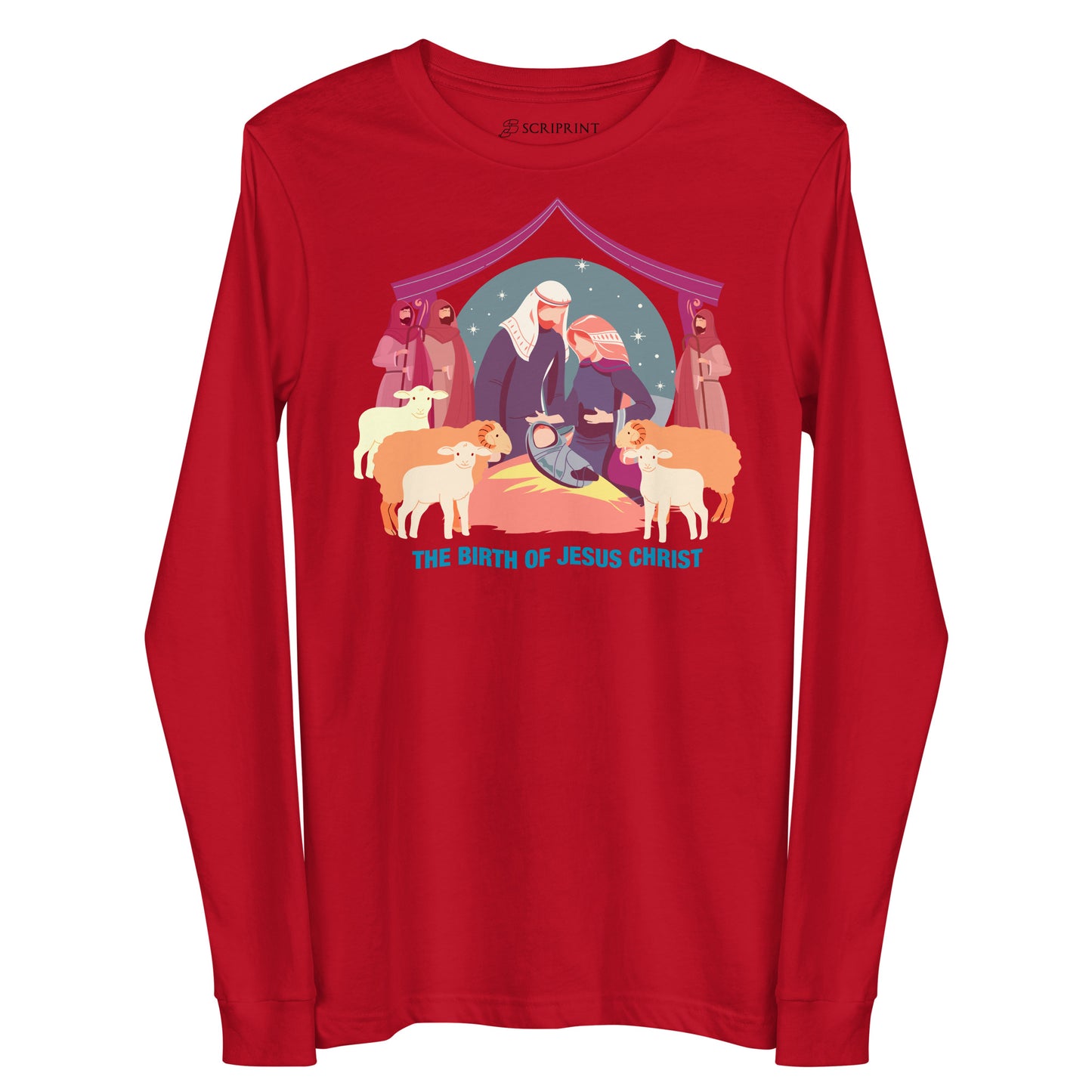 The Birth of Jesus Christ Women's Long Sleeve Tee