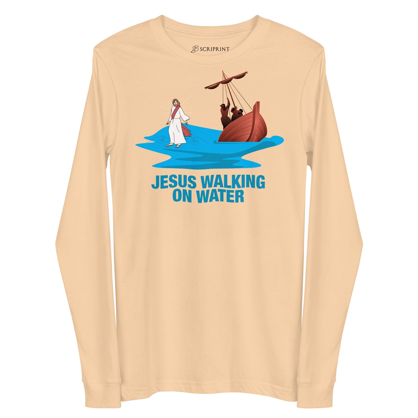 Jesus Walking on Water Women's Long Sleeve Tee