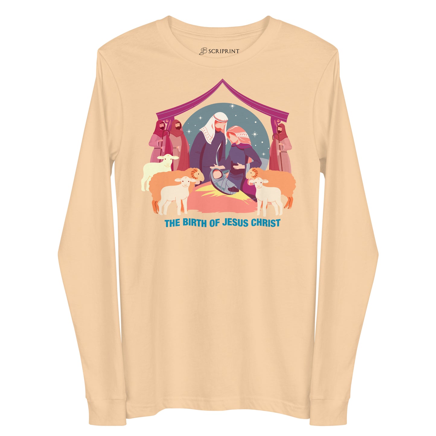 The Birth of Jesus Christ Women's Long Sleeve Tee