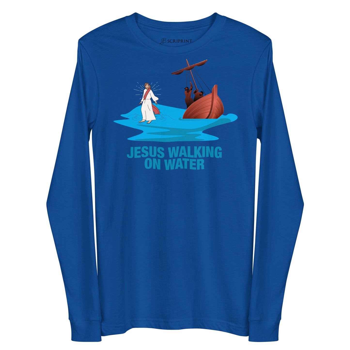 Jesus Walking on Water Women's Long Sleeve Tee