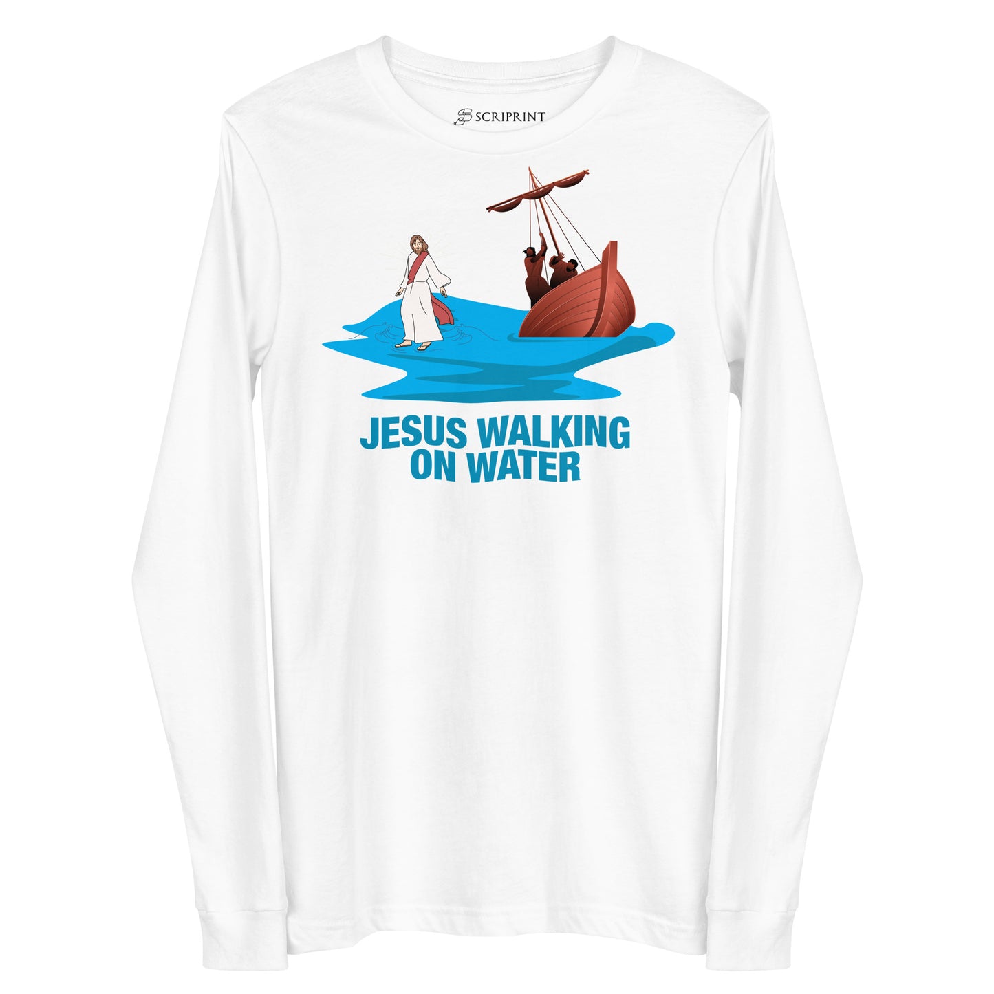 Jesus Walking on Water Women's Long Sleeve Tee