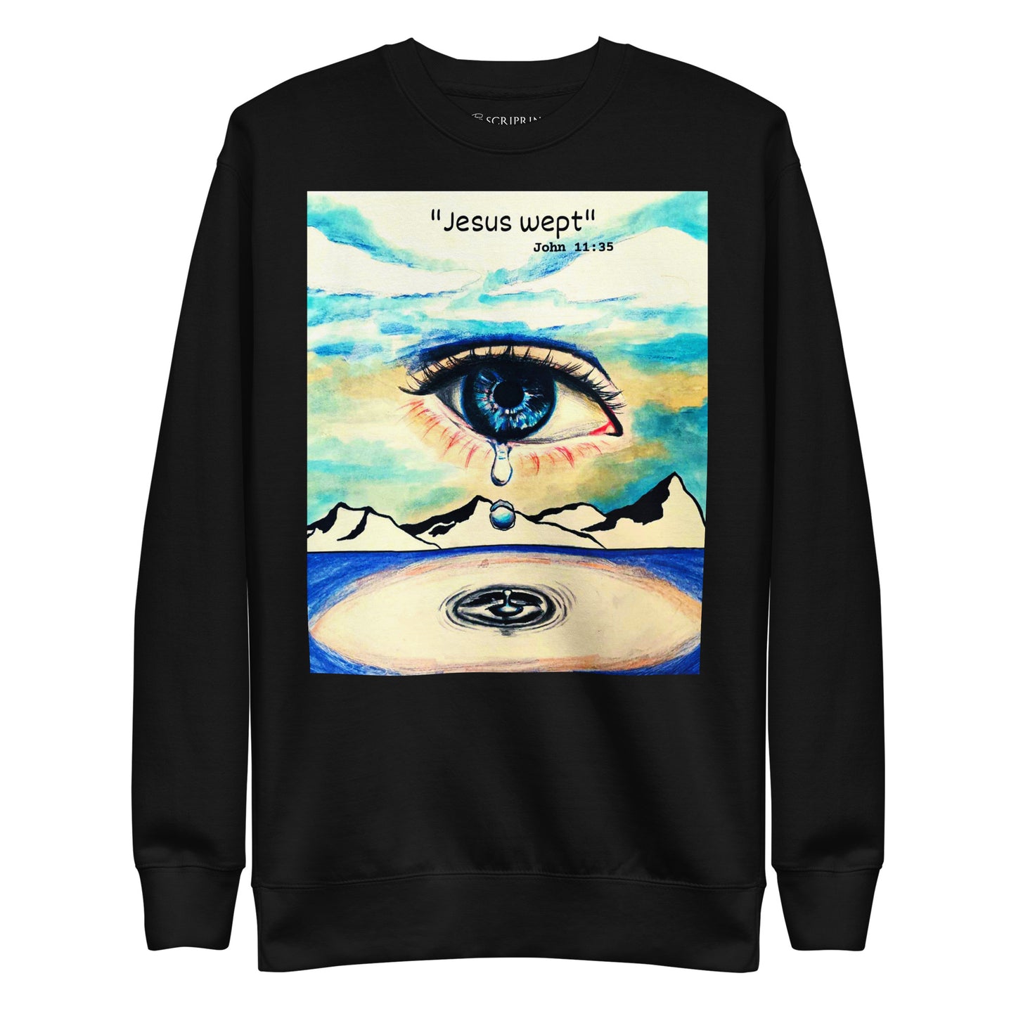 Jesus Wept Men's Premium Sweatshirt