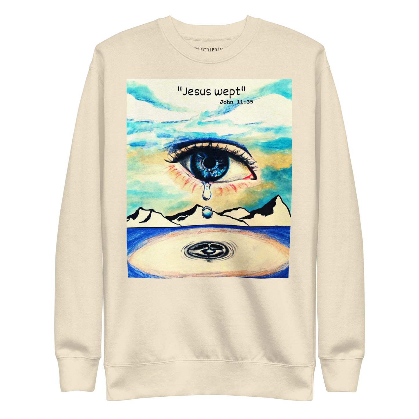 Jesus Wept Men's Premium Sweatshirt