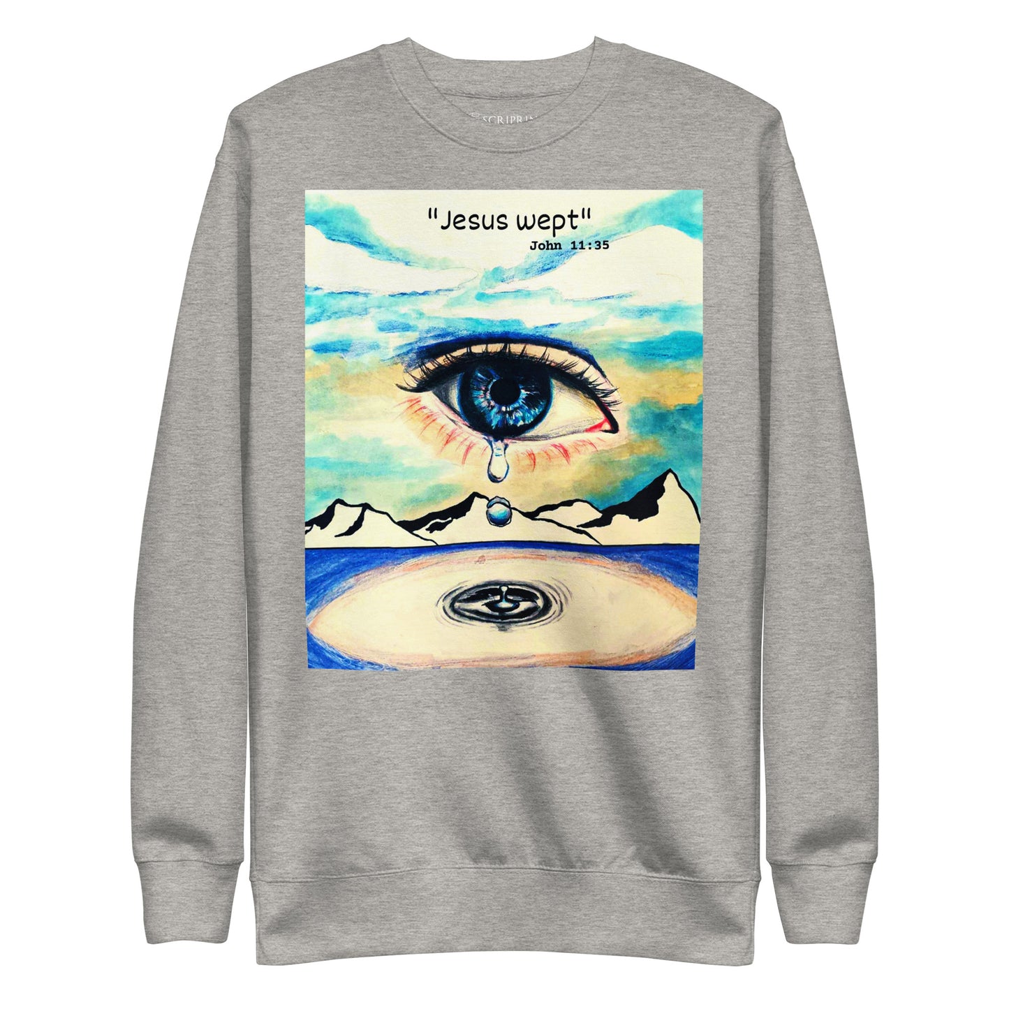 Jesus Wept Men's Premium Sweatshirt