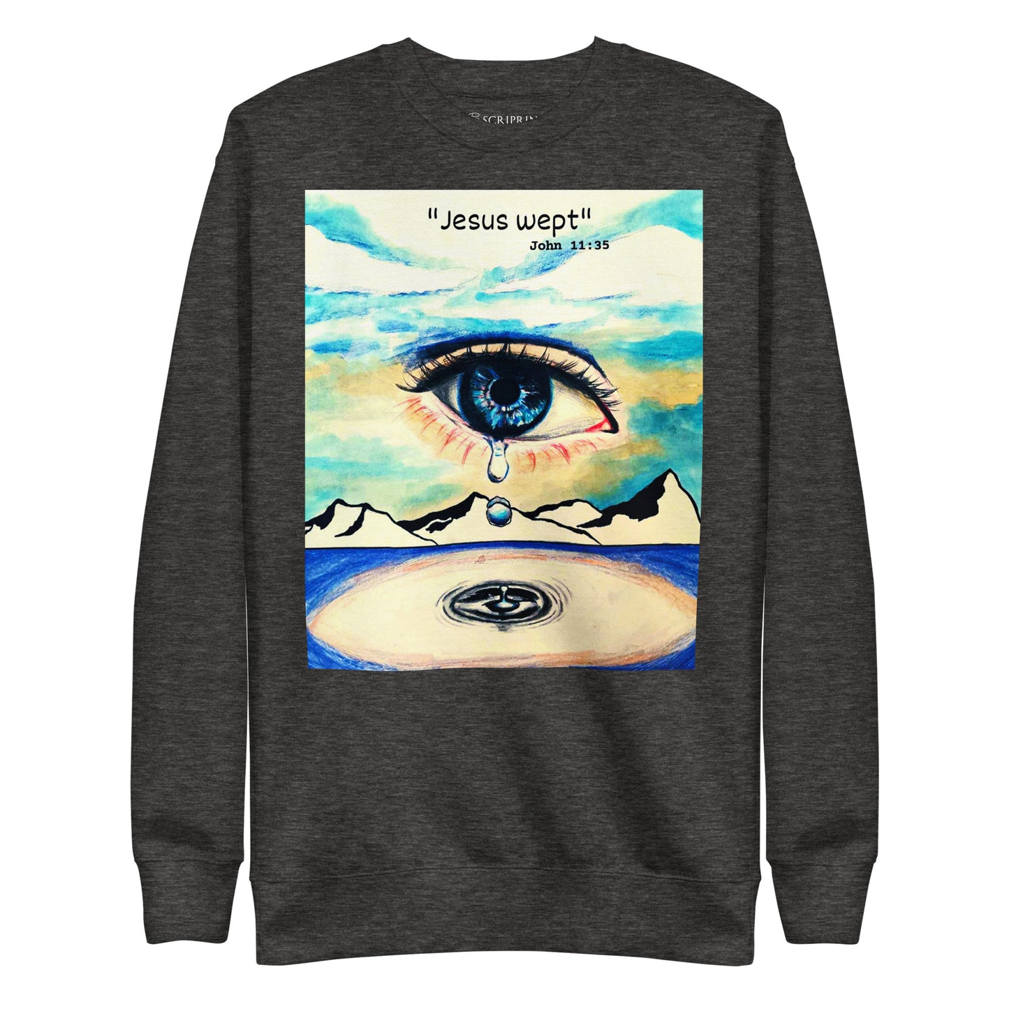 Jesus Wept Men's Premium Sweatshirt