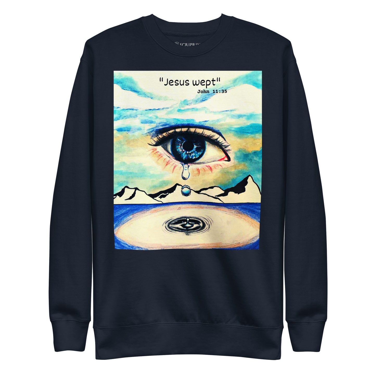 Jesus Wept Men's Premium Sweatshirt