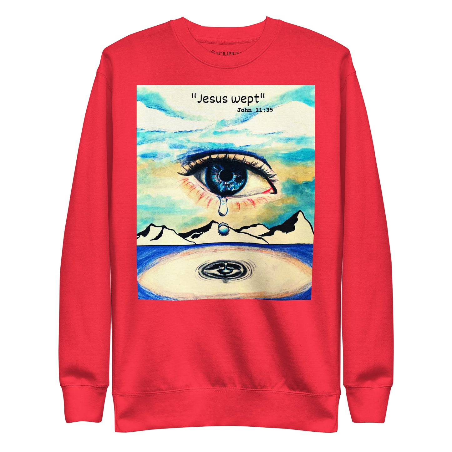 Jesus Wept Men's Premium Sweatshirt