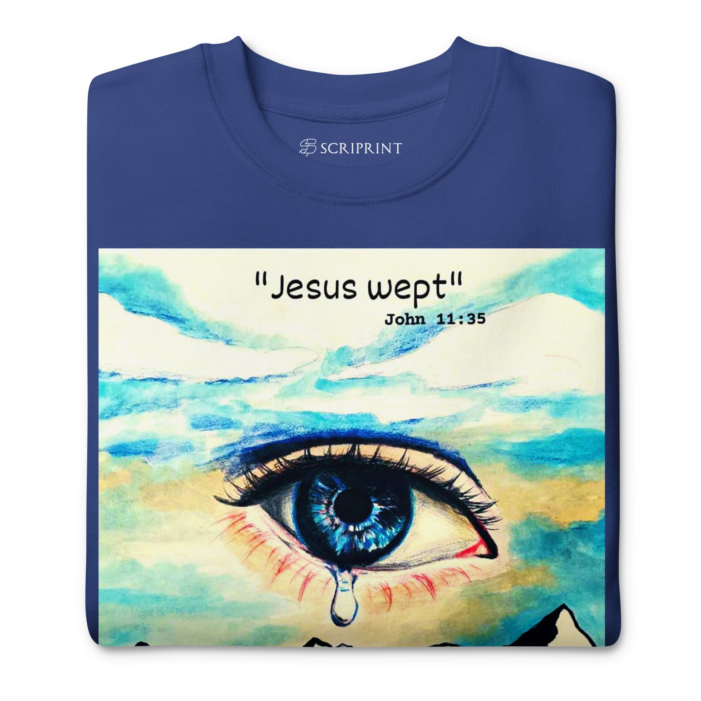 Jesus Wept Men's Premium Sweatshirt
