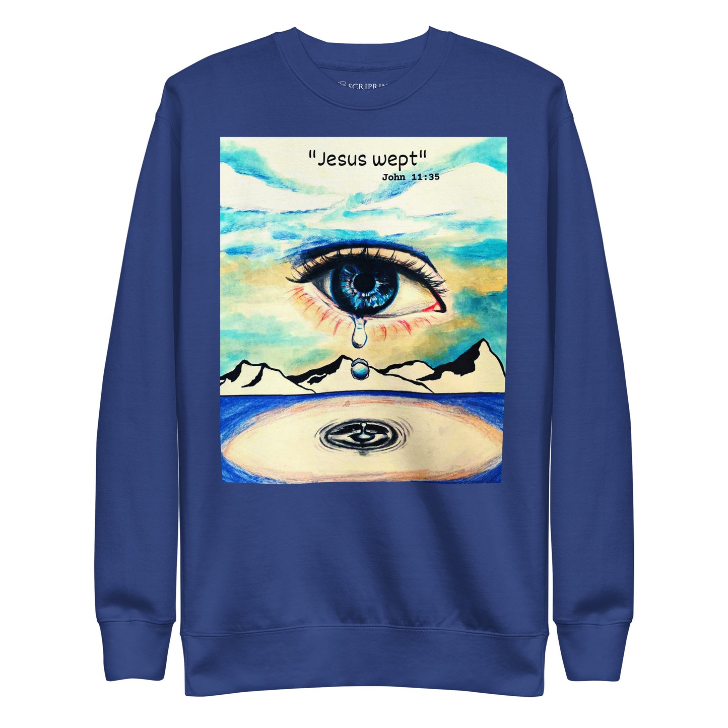 Jesus Wept Men's Premium Sweatshirt