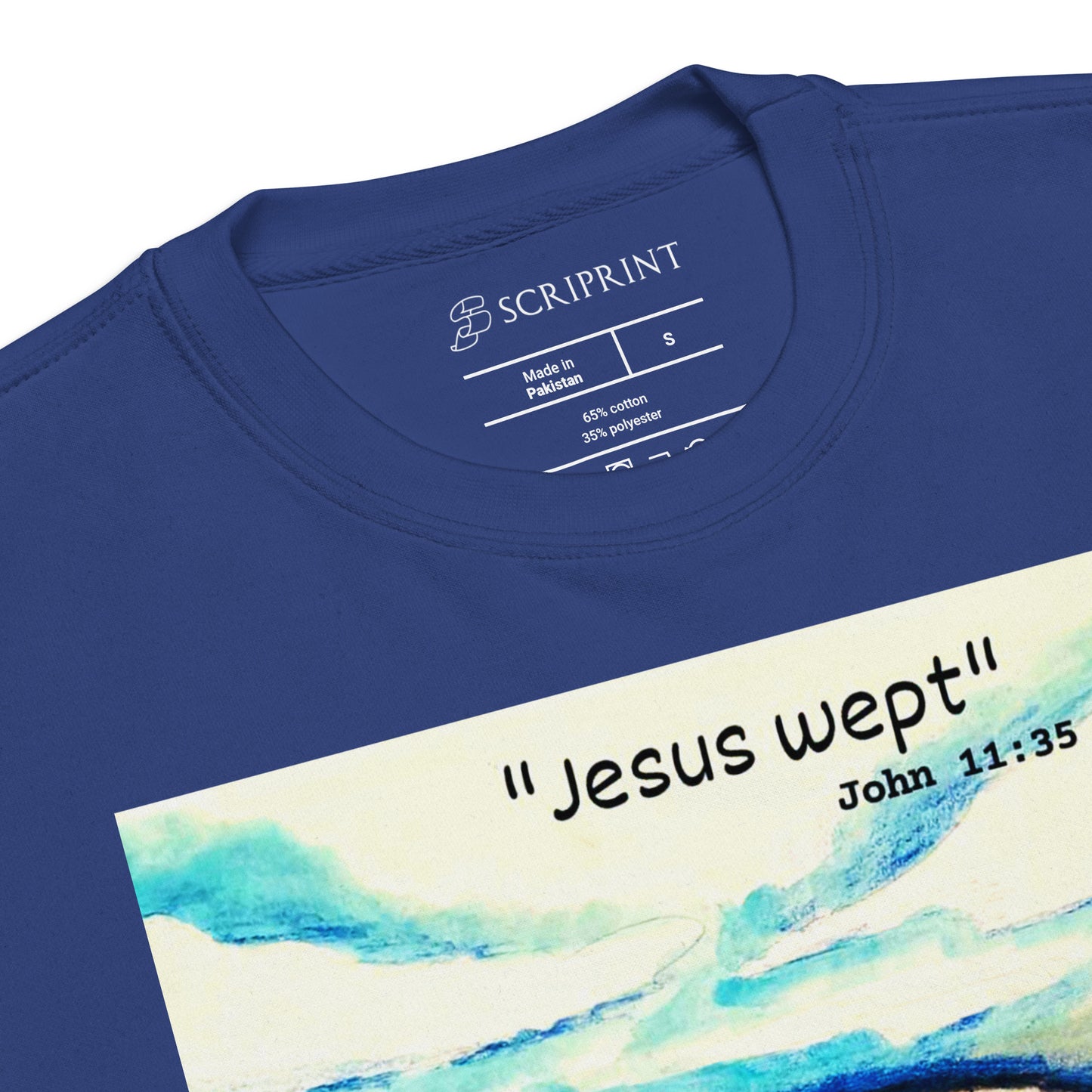 Jesus Wept Men's Premium Sweatshirt