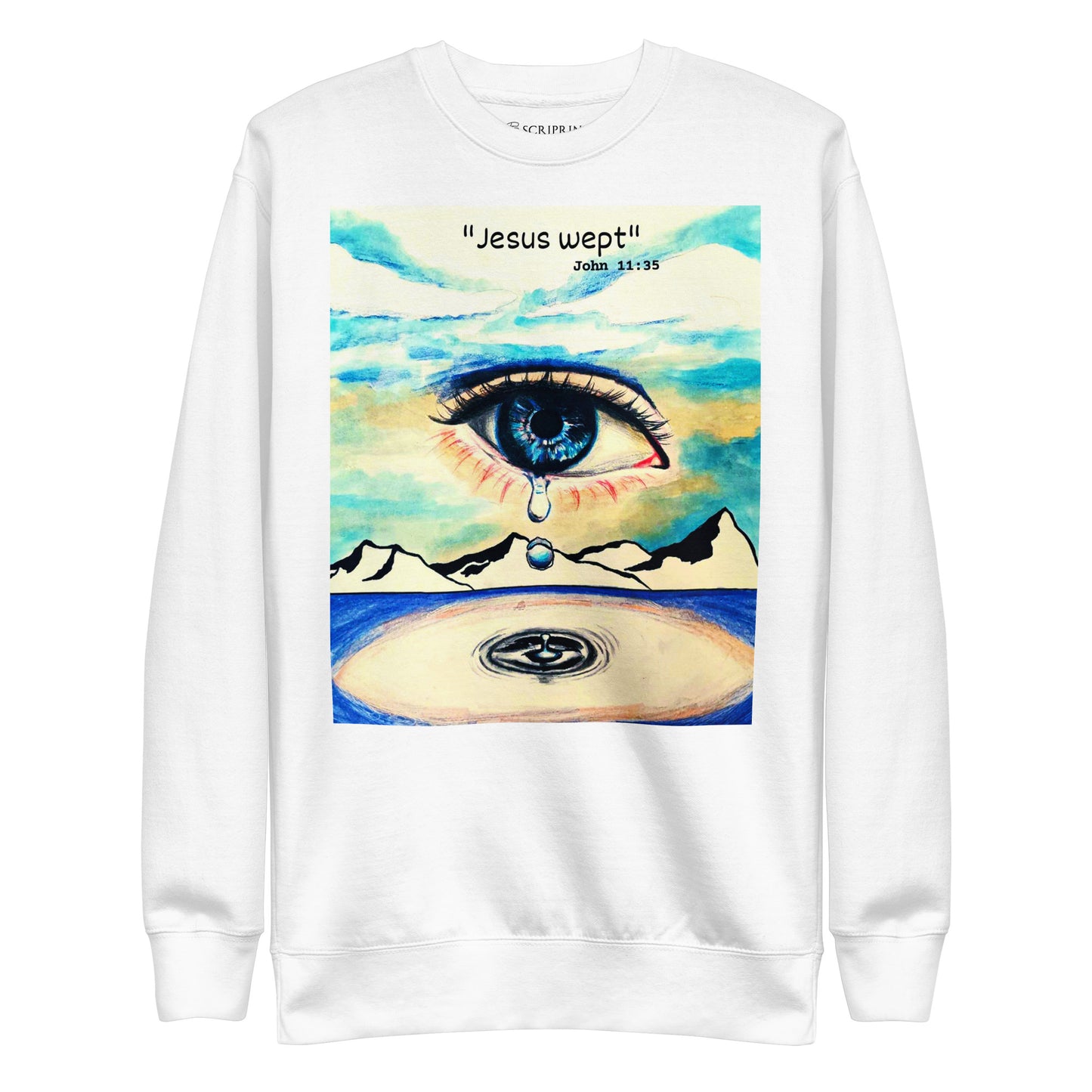 Jesus Wept Men's Premium Sweatshirt