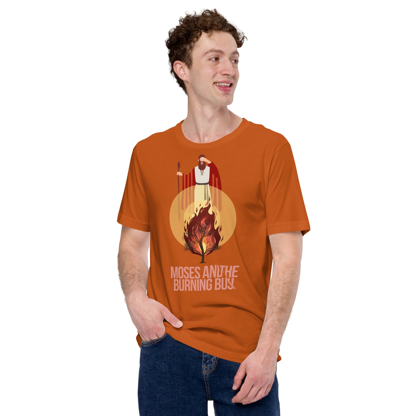 Moses and the Burning Bush Men's T-Shirt