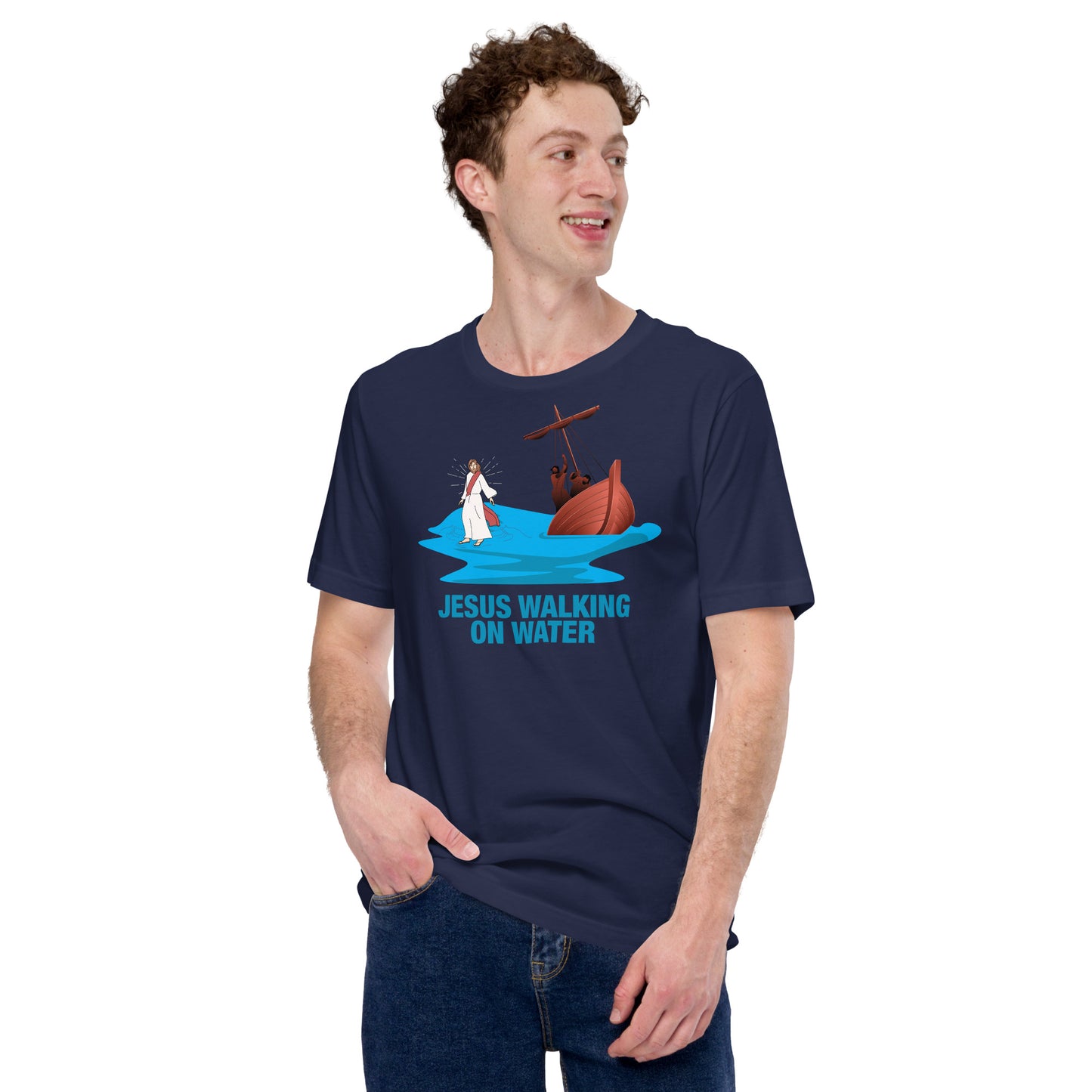 Jesus Walking on Water Men's T-Shirt